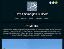 Tablet Screenshot of davidsemerjianbuilders.com